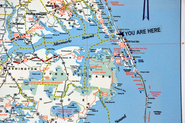 map of the Outer Banks